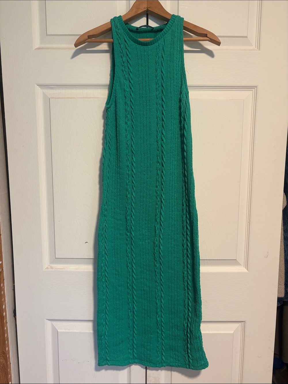 Zara Cable-Knit Midi Dress